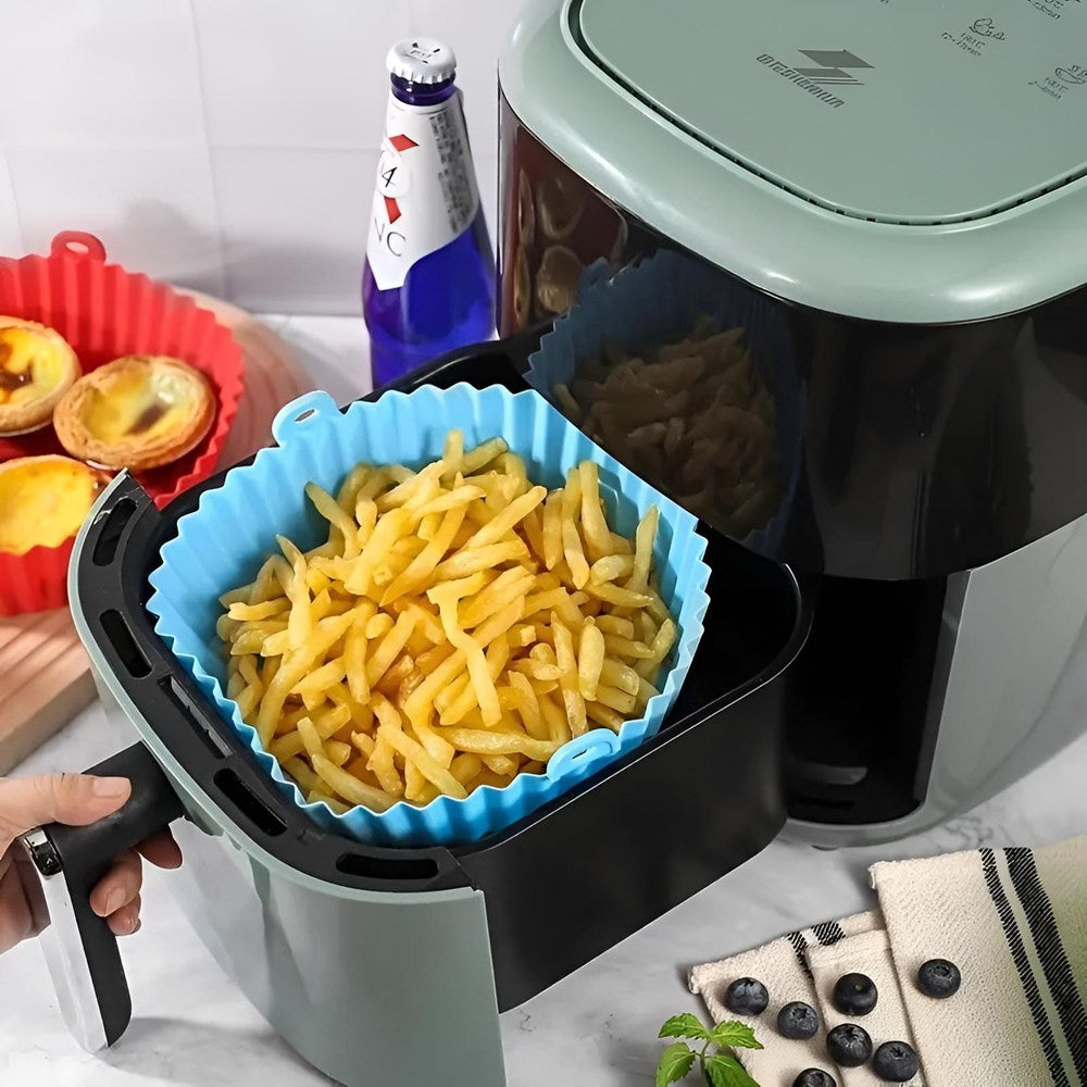 Silicone Air Fryer Liner - Square, Light Pink | Full House Lebanon