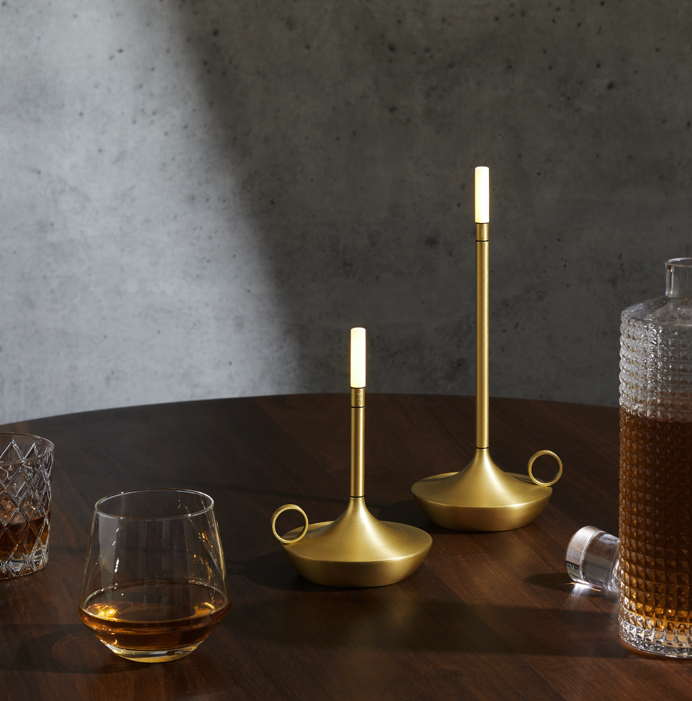 Minimalist Led Table Lamp - Silver | Full House Lebanon