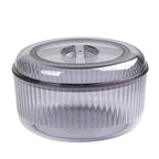 Acrylic Storage Ribbed Bowl with Airtight Lid | Full House Lebanon