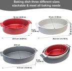 Porcelain Oval Casserole (3pcs) | Full House Lebanon