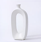 Minimalist Open-Frame Vase - Large, Greige | Full House Lebanon