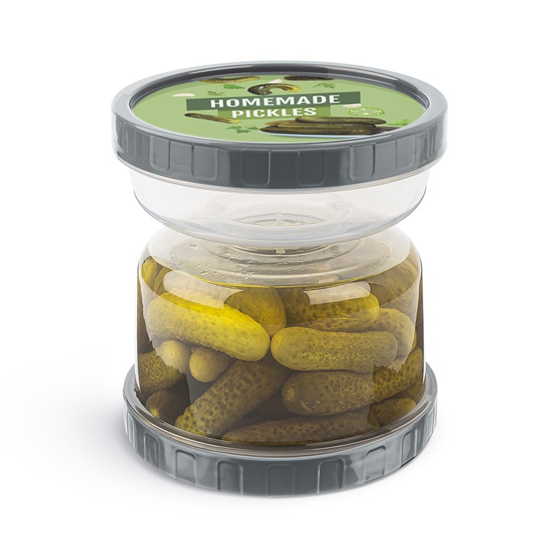 Sandglass Olive & Pickle Jar - I Love Pickle, Grey | Full House Lebanon