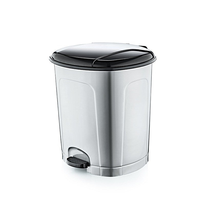 Lotus Pedal Trash Can - 11.5 L, Grey | Full House Lebanon