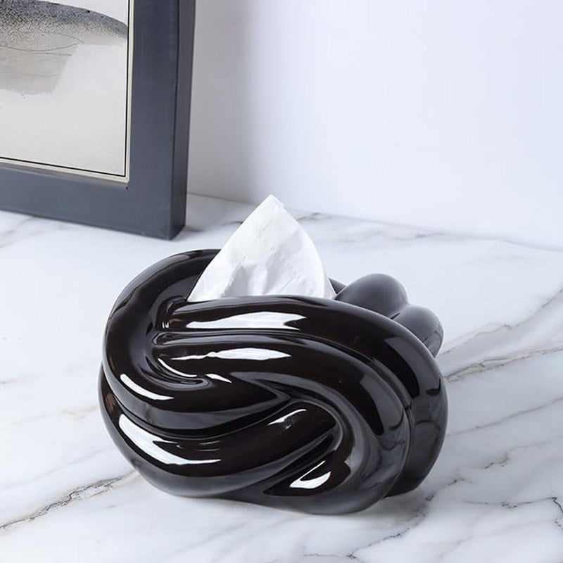 Modern Knot Design Tissue Box | Full House Lebanon