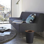 Waste Bin with Wooden Lid - White | Full House Lebanon