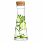 Glass Carafe with Cork Lid | Full House Lebanon