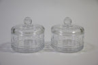 Glass Candy Pot Set (2 Pcs) - Square | Full House Lebanon
