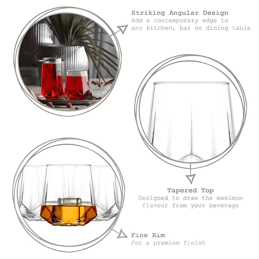 LAV Valeria Glass Cup (3 Pcs) | Full House Lebanon
