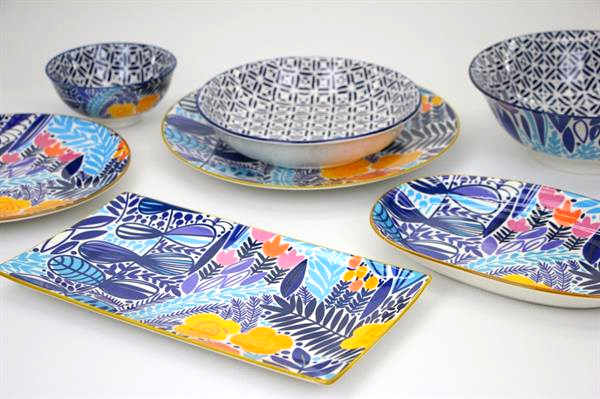 Porcelain Dinnerware with Vibrant Colors - Salad Bowl | Full House Lebanon