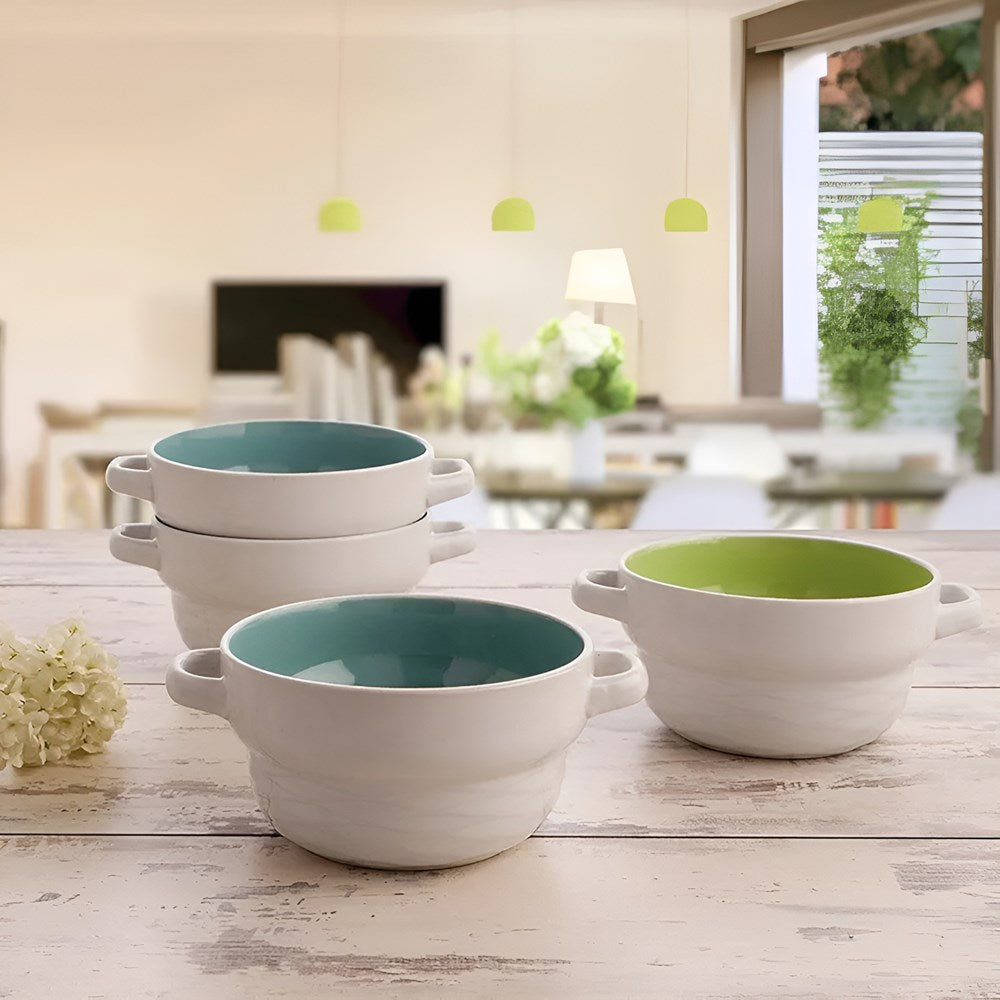 Porcelain Soup & Snack Bowl - Pistachio | Full House Lebanon