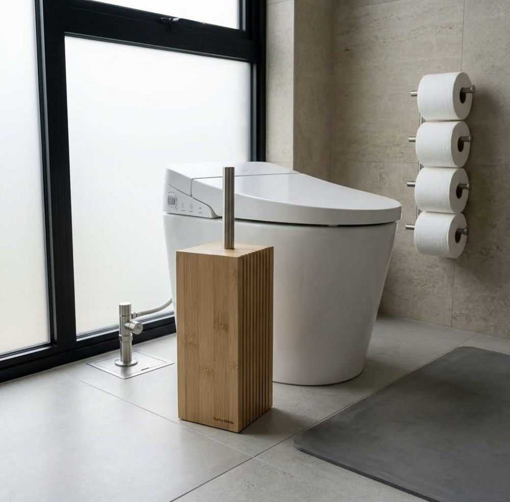 Bamboo Toilet Brush Holder | Full House Lebanon