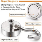 Heavy Duty Magnet Hook Set (2 Pcs) | Full House Lebanon
