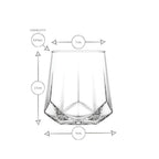 LAV Valeria Glass Cup (3 Pcs) | Full House Lebanon