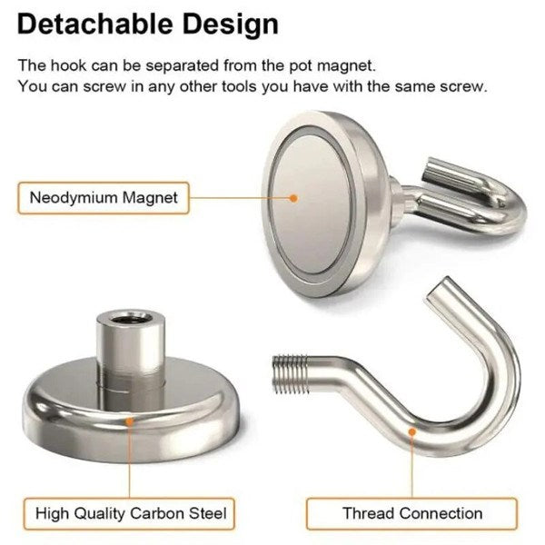 Heavy Duty Magnet Hook Set (2 Pcs) | Full House Lebanon