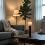 Black & Gold Modern Metal Candle Holder