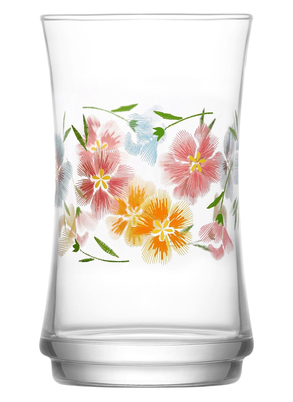 LAV Floral Glass Cups (3 Pcs) | Full House Lebanon