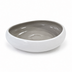 Two-Tone Porcelain Salad Serving Bowl