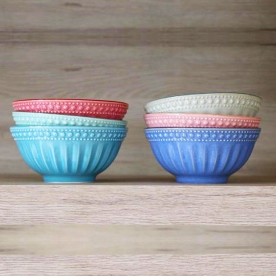 Vibrant Colorful Patterned Porcelain Bowl Set (6 Pcs) | Full House Lebanon