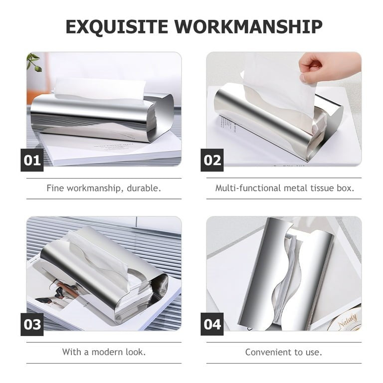 Stainless Steel Tissue Box | Full House Lebanon