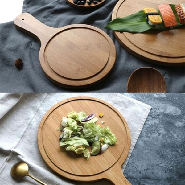 Round Bamboo Serving Tray | Full House Lebanon