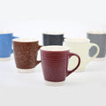 3D Striped Porcelain Mugs - Black | Full House Lebanon