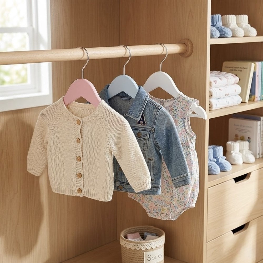 Multi-Colored Wooden Kids Hanger Set (3 Pcs) | Full House Lebanon