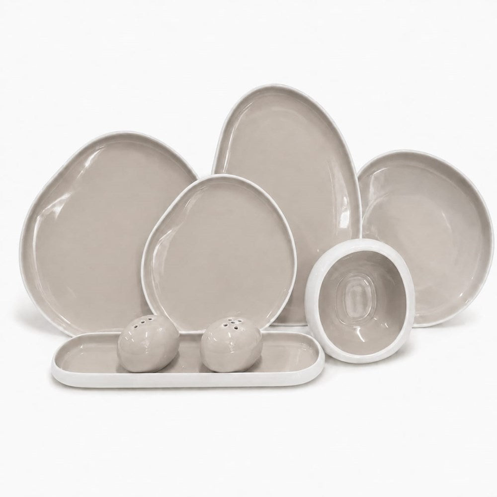 Modern Organic-Shaped 28-Piece Dinner Set