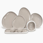 Modern Organic-Shaped 28-Piece Dinner Set