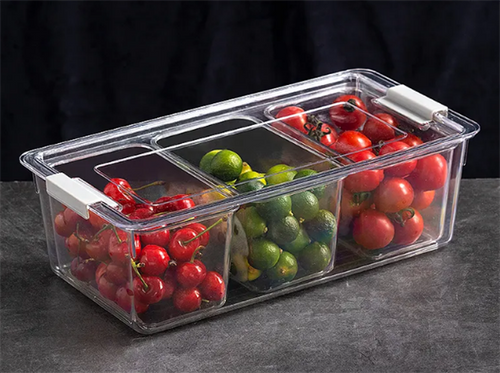 3-Compartments Acrylic Storage Box | Full House Lebanon