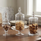 Decorative Glass Jar Set (3 Pcs) | Full House Lebanon