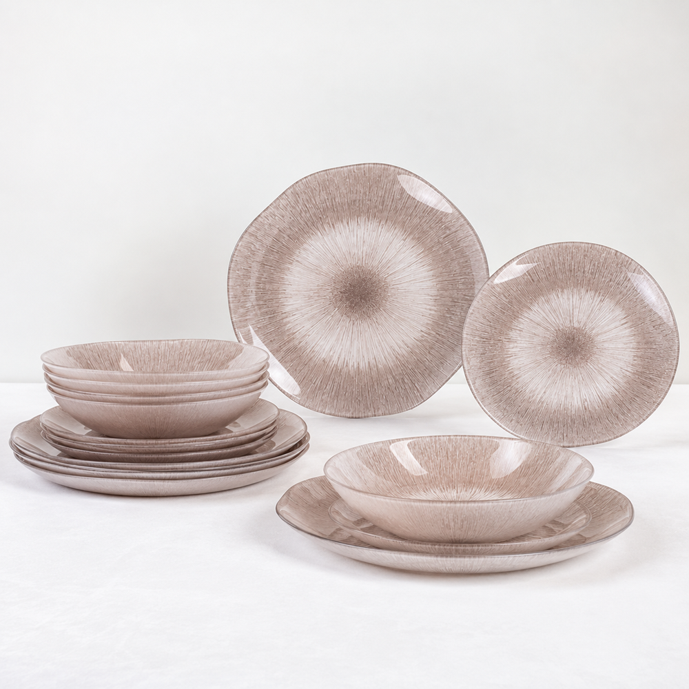 Artasym Starmarble Dinnerware Collection - Greige | Full House Lebanon