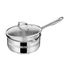 Jamie Oliver by Tefal Stainless Steel Cookware Set with Glass Lids | Full House Lebanon
