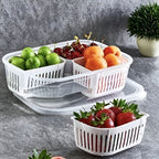 4-Compartment Storage Container with Drain Baskets | Full House Lebanon
