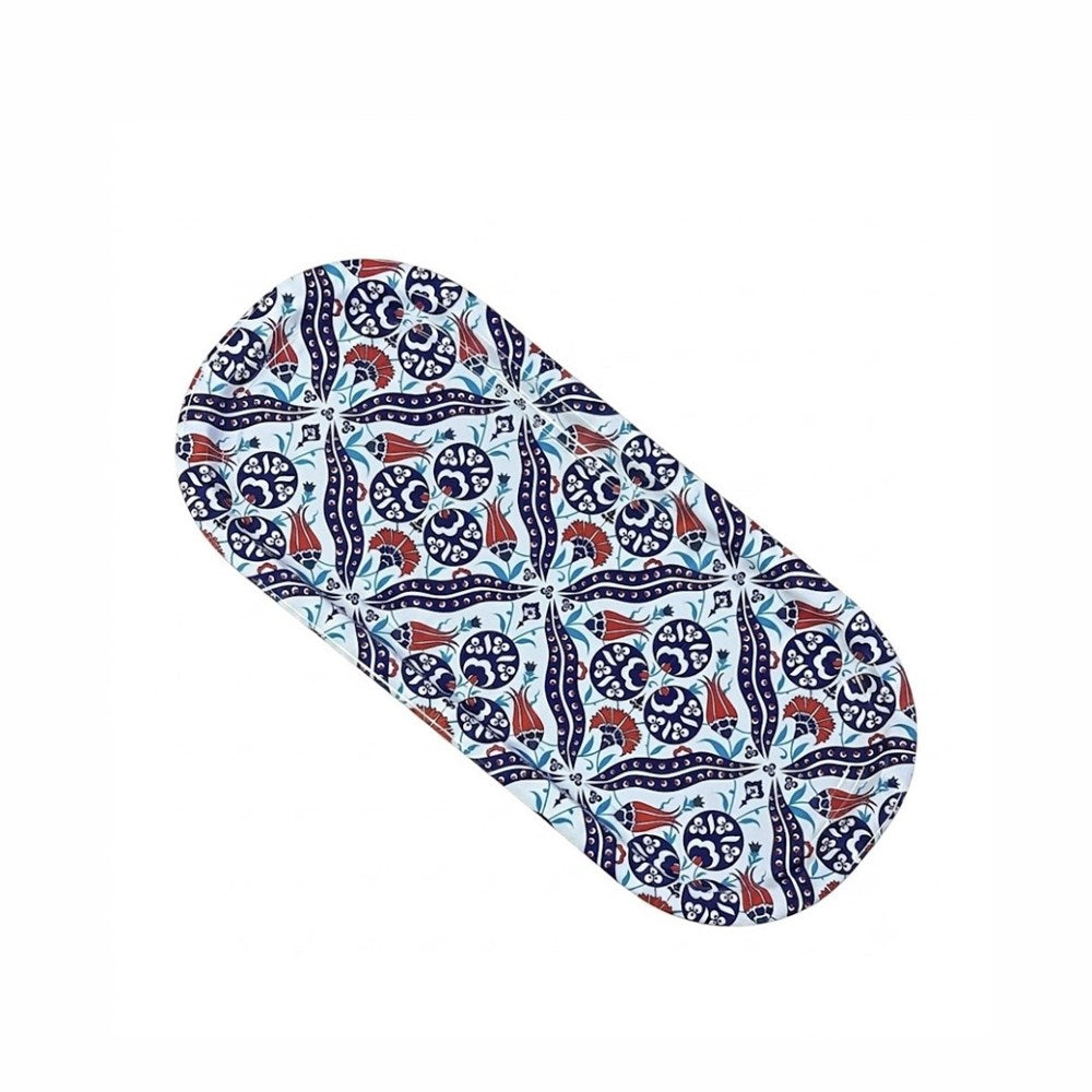 Oval Metal Printed Serving Tray