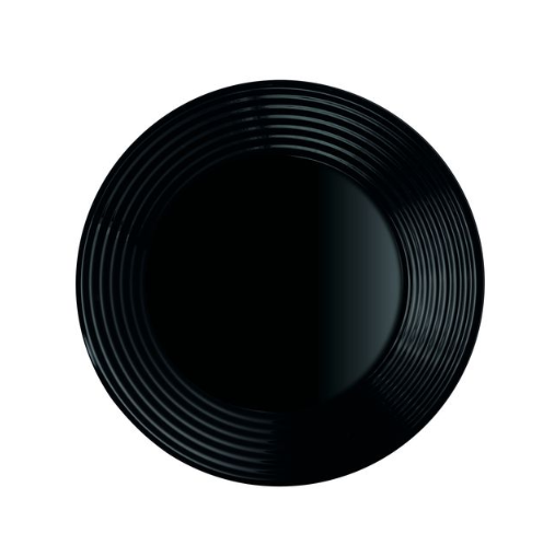 Luminarc Harena Black Dinnerware - Small Flat plate 25cm | Full House Lebanon