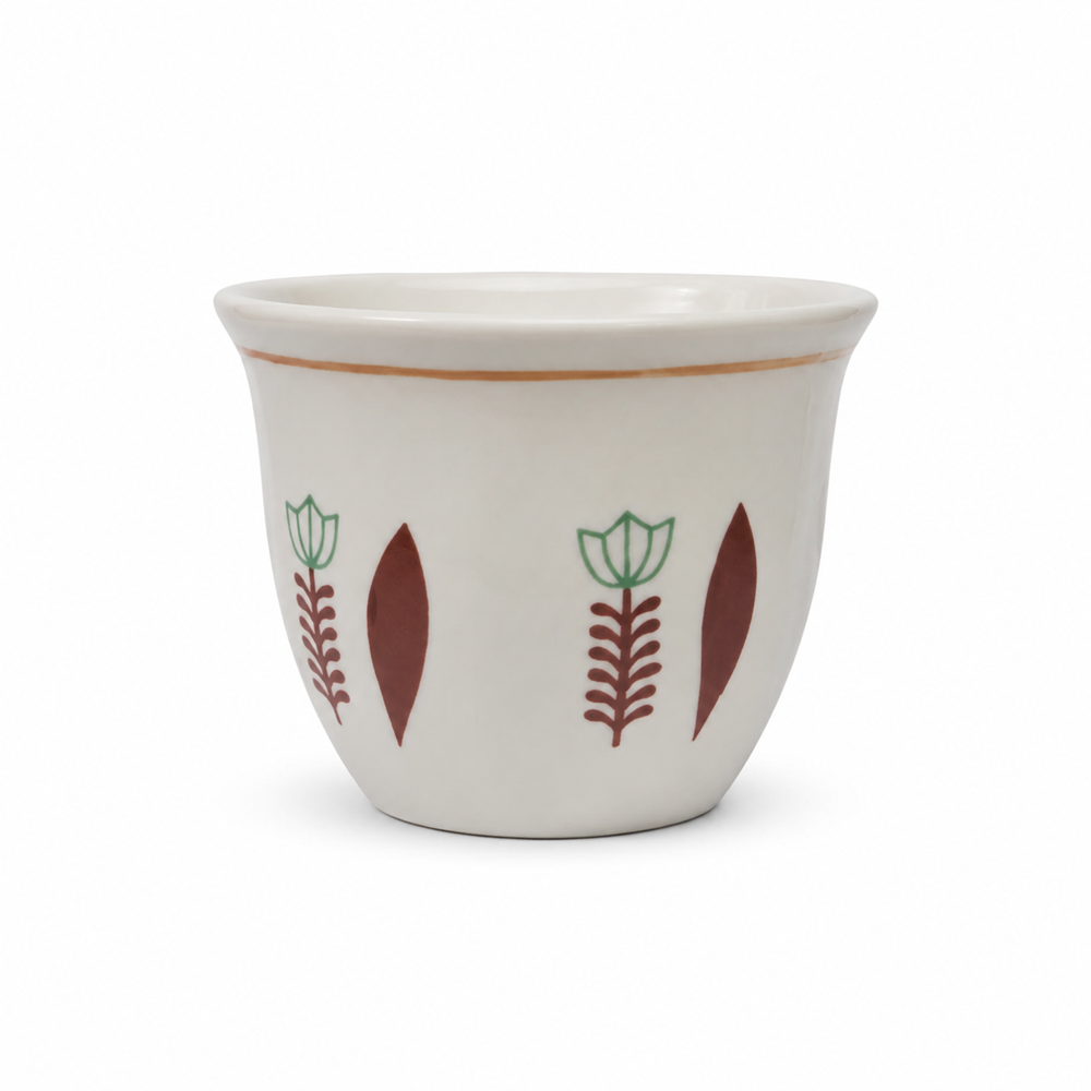Traditional Ceramic Coffee Cups - Set Of 12