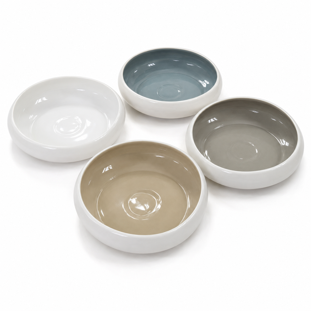 Two-Tone Porcelain Salad Serving Bowl | Full House Lebanon
