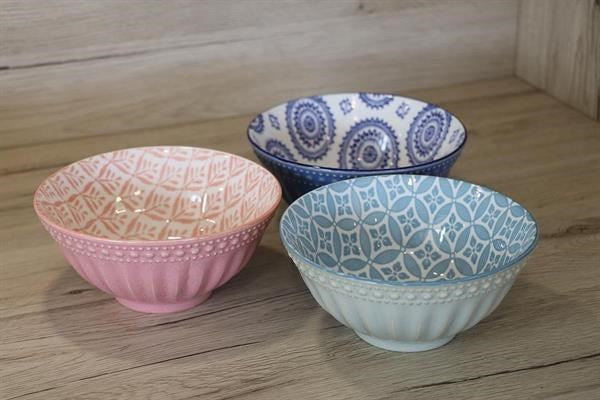 Vibrant Colorful Patterned Porcelain Bowl Set (6 Pcs) | Full House Lebanon
