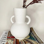 Round Handled Ceramic Vase | Full House Lebanon