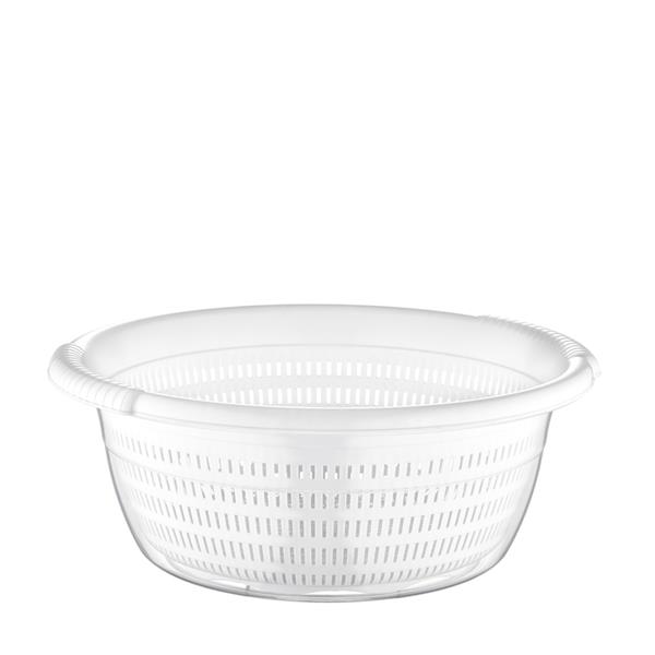 Emerald Clear Basin with Strainer - Large, White | Full House Lebanon
