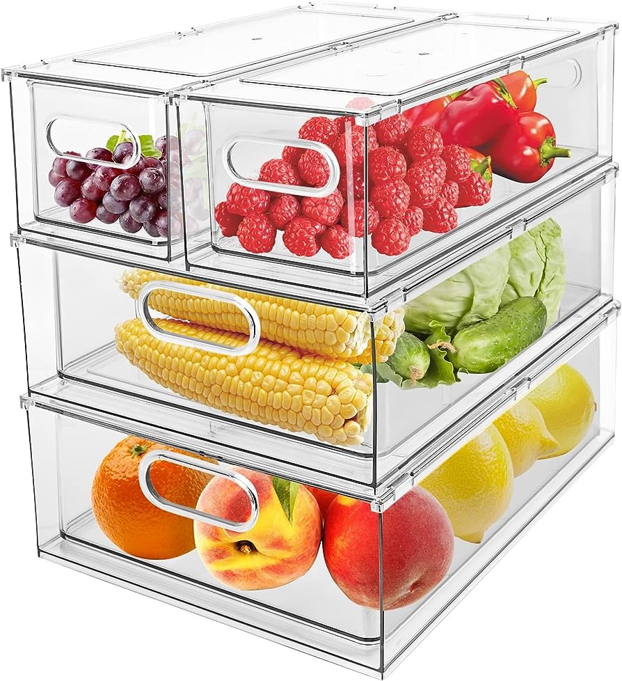 Stackable Fridge Drawer Organizer - Large | Full House Lebanon