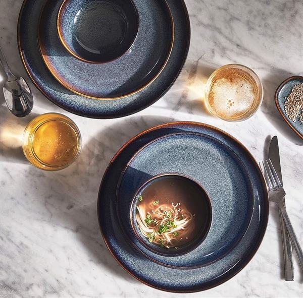 Dosthoff Marble Ocean Blue Dinnerware - Large Oval Plate | Full House Lebanon