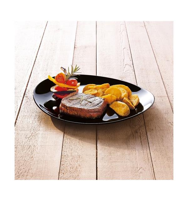 Luminarc Black Steak Plate | Full House Lebanon