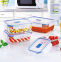 Luminarc Pure Box Active Rectangular Food Container Set (3 Pcs) | Full House Lebanon