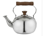 Premium Stainless Steel Tea Pot with Wooden Handle - 1.5 L | Full House Lebanon