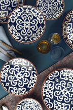 Navy Porcelain Dinner Set (24 Pcs) | Full House Lebanon