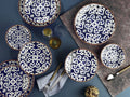 Navy Porcelain Dinner Set (24 Pcs) | Full House Lebanon