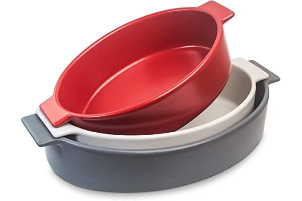 Porcelain Oval Casserole (3pcs) | Full House Lebanon