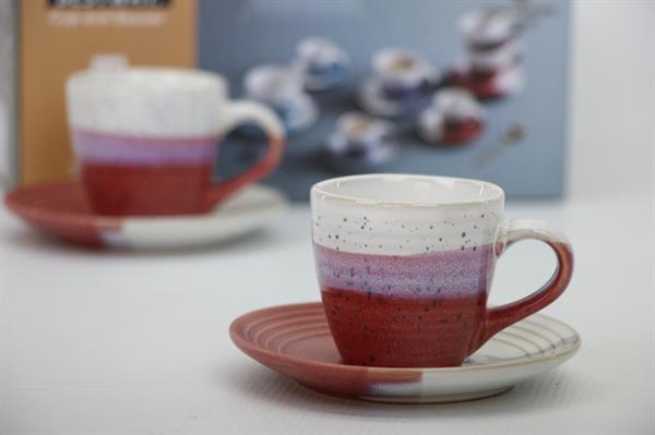Half-Colored Coffee & Tea Cups (Half a Dozen) - Tea, Blue | Full House Lebanon