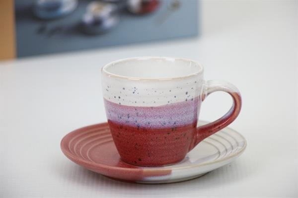 Half-Colored Coffee & Tea Cups (Half a Dozen) - Tea, Brown | Full House Lebanon